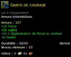 Gants de courage