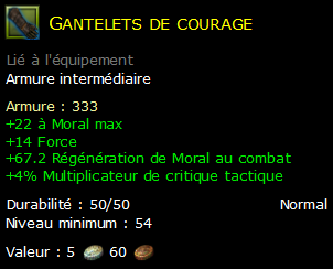 Gantelets de courage