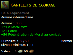 Gantelets de courage