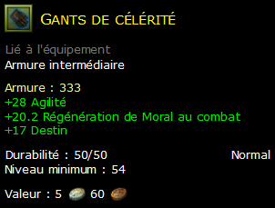 Gants de célérité