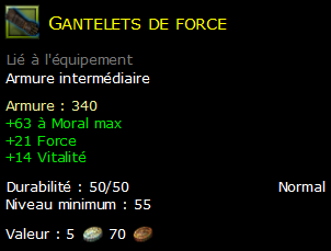 Gantelets de force