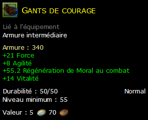 Gants de courage