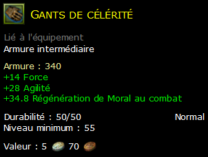 Gants de célérité