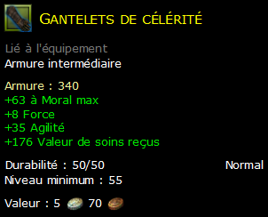 Gantelets de célérité