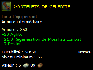 Gantelets de célérité