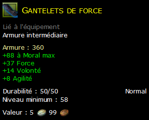 Gantelets de force