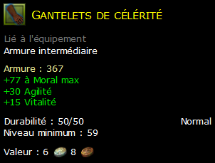 Gantelets de célérité