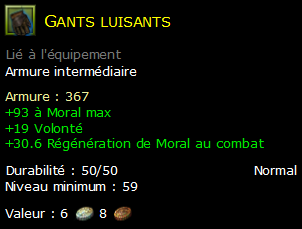 Gants luisants