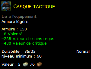 Casque tactique