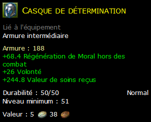 Casque de détermination