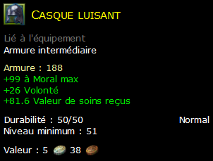 Casque luisant