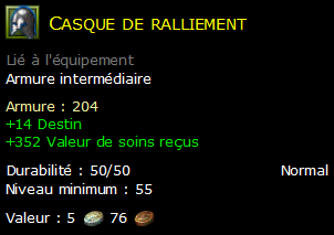 Casque de ralliement