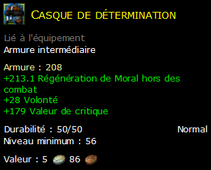 Casque de détermination