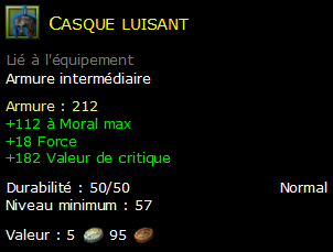 Casque luisant