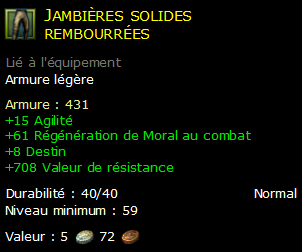 Jambières solides rembourrées