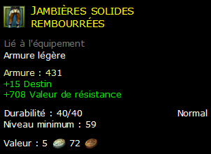 Jambières solides rembourrées