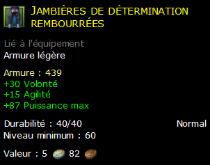 Jambières de détermination rembourrées