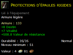 Protections d'épaules rigides