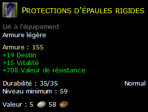 Protections d'épaules rigides