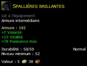 Spallières brillantes