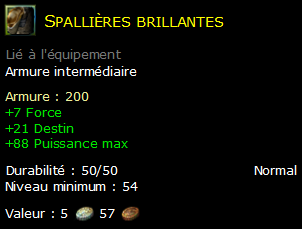 Spallières brillantes