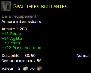 Spallières brillantes