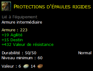 Protections d'épaules rigides