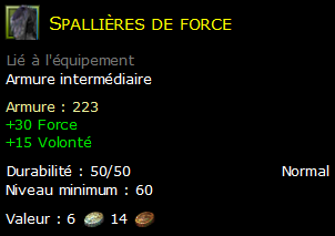 Spallières de force