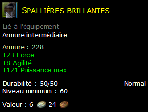 Spallières brillantes