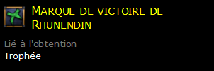 Marque de victoire de Rhunendin