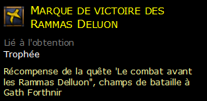 Marque de victoire des Rammas Deluon