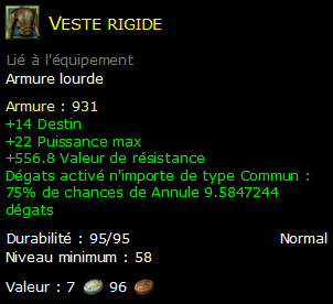 Veste rigide