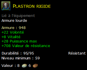 Plastron rigide