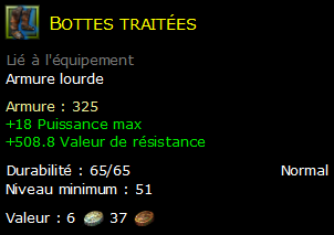 Bottes traitées