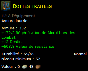 Bottes traitées