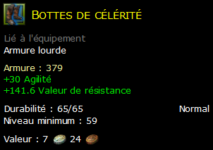 Bottes de célérité