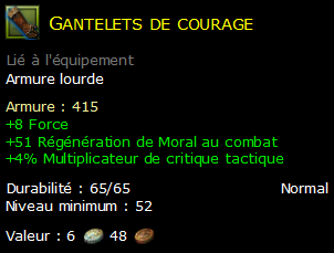 Gantelets de courage