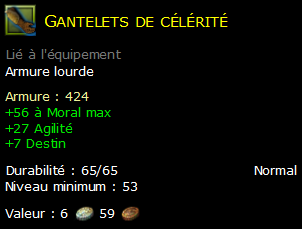 Gantelets de célérité