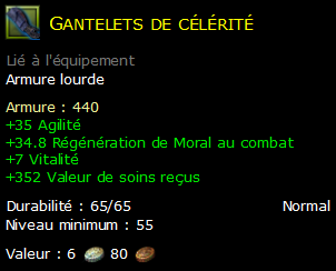 Gantelets de célérité