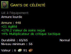 Gants de célérité