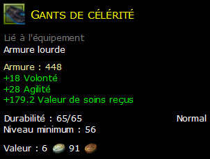 Gants de célérité