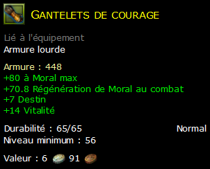 Gantelets de courage