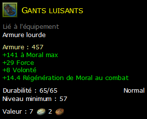 Gants luisants