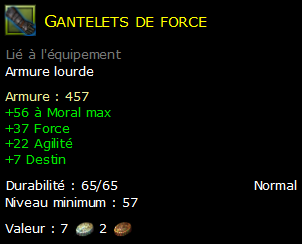 Gantelets de force