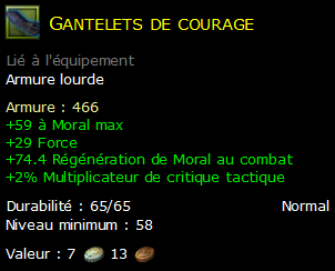 Gantelets de courage