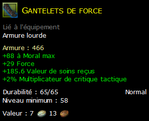 Gantelets de force