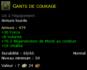 Gants de courage