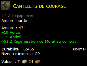 Gantelets de courage