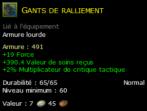 Gants de ralliement