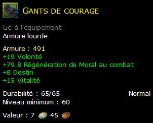 Gants de courage